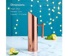 Jarra de agua, acero inoxidable, cobre, 1.7 Litre