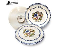 Plato vuelta tortillas de cerámica artesanal (Ø 28 cm)