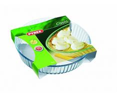 Pyrex Bake & Enjoy Plato de flan cocido de vidrio de alta resistencia 26 cm.