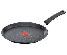 Tefal Talent Pro E44011 Sartén para Crepes, 26 x 26 Cm, Revestimiento Antiadherente, Negro