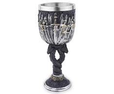 QTCXK Taza de Calavera Artesanal de Resina 3D Accesorios de decoración del hogar Estatua de Calavera y Adornos de Escultura, Copa de Calavera de Jugo de Cerveza