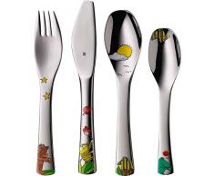 WMF Janosch - CuberterÃa para niños 4 piezas (tenedor, cuchillo de mesa, cuchara y cuchara pequeña) (WMF Kids infantil)