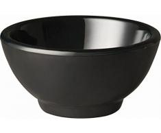APS gf141 melamina cuenco redondo, Pure negro