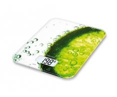 Beurer KS19 - Balanza de Cocina, 5 kg/1 gr, botón táctil, diseño limón en Agua
