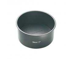 masterclass Master Class Molde Tarta Redondo con Base Suelta, Acero, Negro, 20 cm