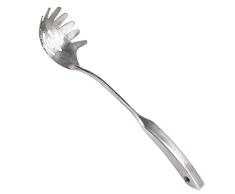 Newness Cuchara de Pasta, Pasta Tenedor, 304 Acero Inoxidable Cuchara para Servir Pasta con asa ergonómica al vacío, diseño de Agarre cómodo Espaguetis Servidor para Cocina, 36,38 cm (14,33 Inches)