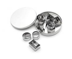 24PCS Juego básico de cortador de galletas Pequeños pasteles Sandwich de frutas Cortadores de verduras Accesorios de cocina