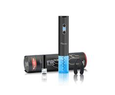 Flauno Sacacorchos Eléctrico Inalámbrico, Automático Abrelatas de Vino, Abridor Botellas con Cortador de Papel, Tapón de Vino Silicona de Vacío, Caja de Regalo