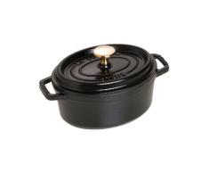 STAUB Cocotte Ovalada, Hierro Fundido, Negro, 17 cm