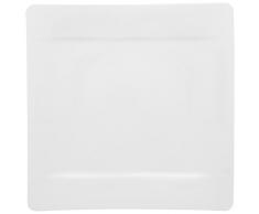 Villeroy & Boch 10-4510-2680 Plato de PresentaciÃ³n de 35 x 35 cm, Porcelana, Blanco