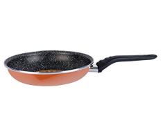 Magefesa Copper Sartén 18 cm, en Acero esmaltado, Dos Capas de Esmalte Exterior Color Cobre y Antiadherente Multicapa Efecto Piedra. Apto para Todo Tipo de cocinas, Incluido inducción