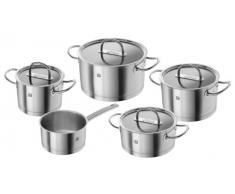 Zwilling Prime - Batería de cocina de 5 piezas, Acero Inoxidable, Tapas de Cristal, Apta para Todo Tipo de Cocinas