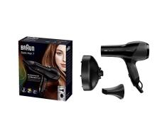 Braun Satin Hair 7 HD785 SensoDryer - Secador de pelo profesional, con sensor de temperatura, motor AC y tecnología iónica, 2000 W, color negro