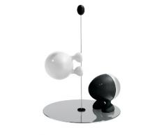 Alessi Lilliput - Salero y pimentero, Color Blanco y Negro