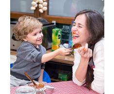 Respetuoso con el medio ambiente Vajilla sopa cuchara de café té de miel Natural accesorio de cocina Cuchara de madera, 6Pc