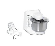Bosch MUM4407 - Robot de cocina, (capacidad de 3.9 L, 4 velocidades, 500 W), acero inoxidable