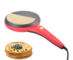 FXXJ Máquina para Hacer panqueques, Máquina eléctrica para Hacer panqueques, Antiadherente, Redonda, Crepe, sartén, Pizza, Tortillas y panes Planos, Herramientas para Hornear 220V