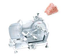 Hanchen Cortafiambres Industrial Cortadora de Fiambre Acero Inoxidable Rebanadora Eléctrica 250W con Ancho de la Rebanada 215mm Grosor de Corte 0.2-15 mm HBS-300C CE