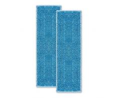 Polti Moppy PAEU0342 Kit de 2 Paños para la Limpieza de Todo Tipo de pavimentos y Superficies Verticales, Gran Poder de absorción, Microfibra, Azul