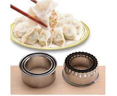 Amoyer 3pcs de Masa hervida Envoltura de moldes de Cocina Cookies Dona Mollete Scone sándwich de Pan de Cortador de la Corteza de Masa hervida Envoltura de moldes