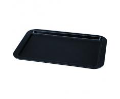 San Ignacio Bakery - Bandeja horno, 38,5 x 27,3 x 1,7 cm, acero , color negro