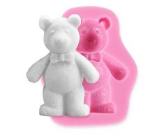 Surepromise - Molde de silicona para pastel con forma de oso
