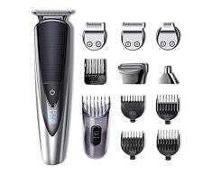 Hatteker Barbero Electrico Cortapelos Profesional Hombre Cortador Pelo Cortadora de Pelo Recargable Máquina de Afeitar Recortadora Barba y Precisión Impermeable