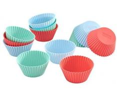 Lurch 83013 - Molde (Cupcake/Muffin Cups + Toppers, -40 Â°C, 240 Â°C, Silicona, 6,5 cm, 4,5 cm)