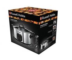 Russell Hobbs Maxicook - Olla de Cocción Lenta (200 W, 6l, Plata, Olla Baja Temperatura Digital) - ref. 22750-56