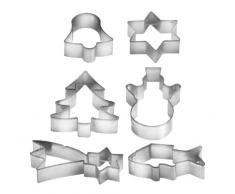 Tescoma JGO 6 Cortapastas Navidad EN Anilla Delicia, Metal