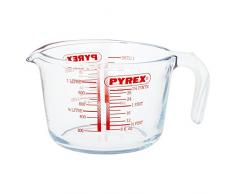 Pyrex Classic - Jarra de vidrio medidora de 1 l, apta para microondas