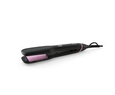 Philips Infusion BHS676/00 - Plancha de Pelo, Placas con Keratina Infusion extra anchas, Ionica, Control Digital de Temperatura 130º a 230º, Negro
