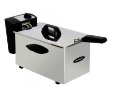 Orbegozo FDR 25-Freidora Profesional, 2000 W, 2,5 l, 2.5 kg, Acero Inoxidable