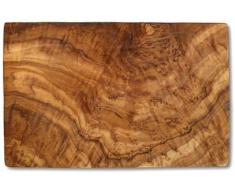 VolkskunstShop - Tabla de cortar (madera de olivo, 17,5 x 25 x 1,3 cm)
