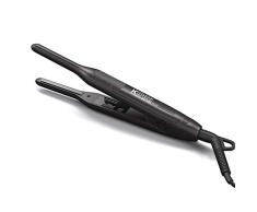 KIPOZI Mini Plancha de Pelo Corto, 0.75cm Plancha Pequeña Para Hombres y Mujeres, Plancha de Pelo de Barba en Titanio Rizos y Cabello Liso del 2 en 1