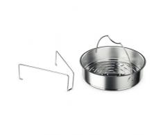 Fissler vitavit premium / Juego de ollas a presión (4,5 + 2,5 litros, à 22 cm) de acero inoxidable, 2 niveles de cocción, apta para cocinas de inducción, gas, vitrocerámica y eléctricas