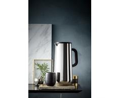 WMF Impulse - Jarra isotérmica, acero inoxidable y Cromargan, 1,0 l, para café o té, cierre a presión, mantiene bebidas frías o calientes 24 h