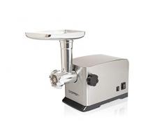 MyWave Chopper - Picadora De Carne Eléctrica Y De Acero Inoxidable, 3 Discos De Corte, Empujador Y Accesorio De Embutir