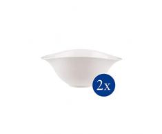 Villeroy & Boch Dune Vapiano Set de Ensaladeras, Porcelana Premium, Blanco, 2 piezas
