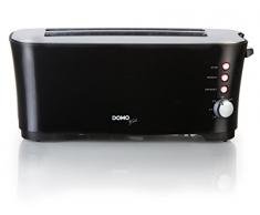 Domo DO961T 4slice(s) 1350W Negro - Tostador (4 rebanada(s), Negro, De plástico, 1350 W, 447 mm, 225 mm)