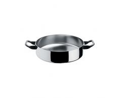 Alessi La Cintura Di Orione - Olla Baja con 2 Asas (24 cm, Acero Inoxidable 18/10)
