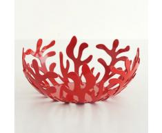 Alessi Mediterraneo – Frutero (25 cm coloreado con resina epoxi), diseño de muñecos, color rojo