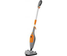 Clatronic DR 3539 263621 Mopa, 25g Vapor/min,Cable 5 Metros, 1500 W, 300 milliliters, 18/8 Stainless Steel, Gris/Naranja