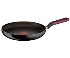 Tefal Comfort Grip - Sartén de aluminio de 28 cm con exterior negro esmaltado, antiadherente con extra de titanio, para todo tipo de cocinas (excepto inducción)
