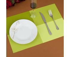 fabl Crew PVC Manteles individuales rejilla Tabla Mats Antideslizante resistente al calor Manteles individuales 45 cmx30 cm verde
