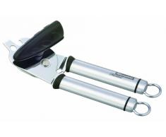 Tescoma 638646 ABRELATAS Giratorio President, Negro, Acero Inoxidable