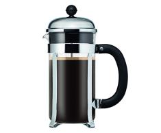 Bodum - 11734-16 - Chambord - Cafetera de émbolo 8 Tazas - 1.0 l - Mango de santoprene