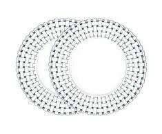 Nachtmann Dancing Stars Bossa Nova Set Bajoplatos, Set de 2, Bajoplatos, Plato de Vidrio, Cristal, Ã 32 cm, 0093511-0