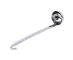 SUNDELLAO Cuchara de Cuchara de medición de Acero Inoxidable cucharón de Salsa de conservas Mini para Herramientas de Cocina de Cocina de Sopa de Mermelada casera, 3 oz