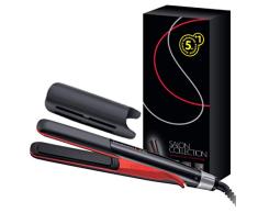 Remington Salon Collection S9700 Plancha de Pelo, Cerámica, Digital, Placas Extra Largas, Negro y Rojo, Resultados Profesionales